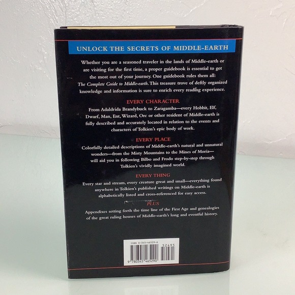 Robert Foster The Complete guide to Middle Earth Hard cover book EUC - Picture 3 of 10